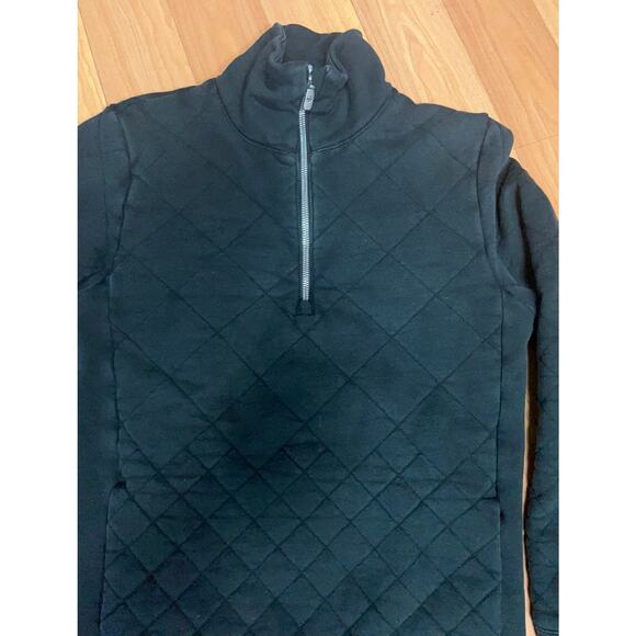 Lululemon Womens Engineered Warmth Half-Zip Pullover Emboss Black Size 4 - Picture 15 of 16